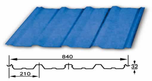YX35-280-840型(隐藏型840型)彩钢压型板