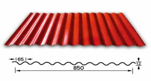 YX14-65-850型 波纹瓦彩钢压型板