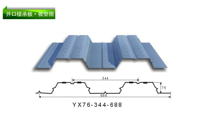 YX76-344-688开口楼承板